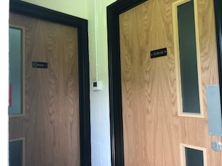 changing room doors