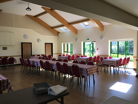 tables laid out for a party