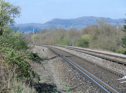 a deserted train track