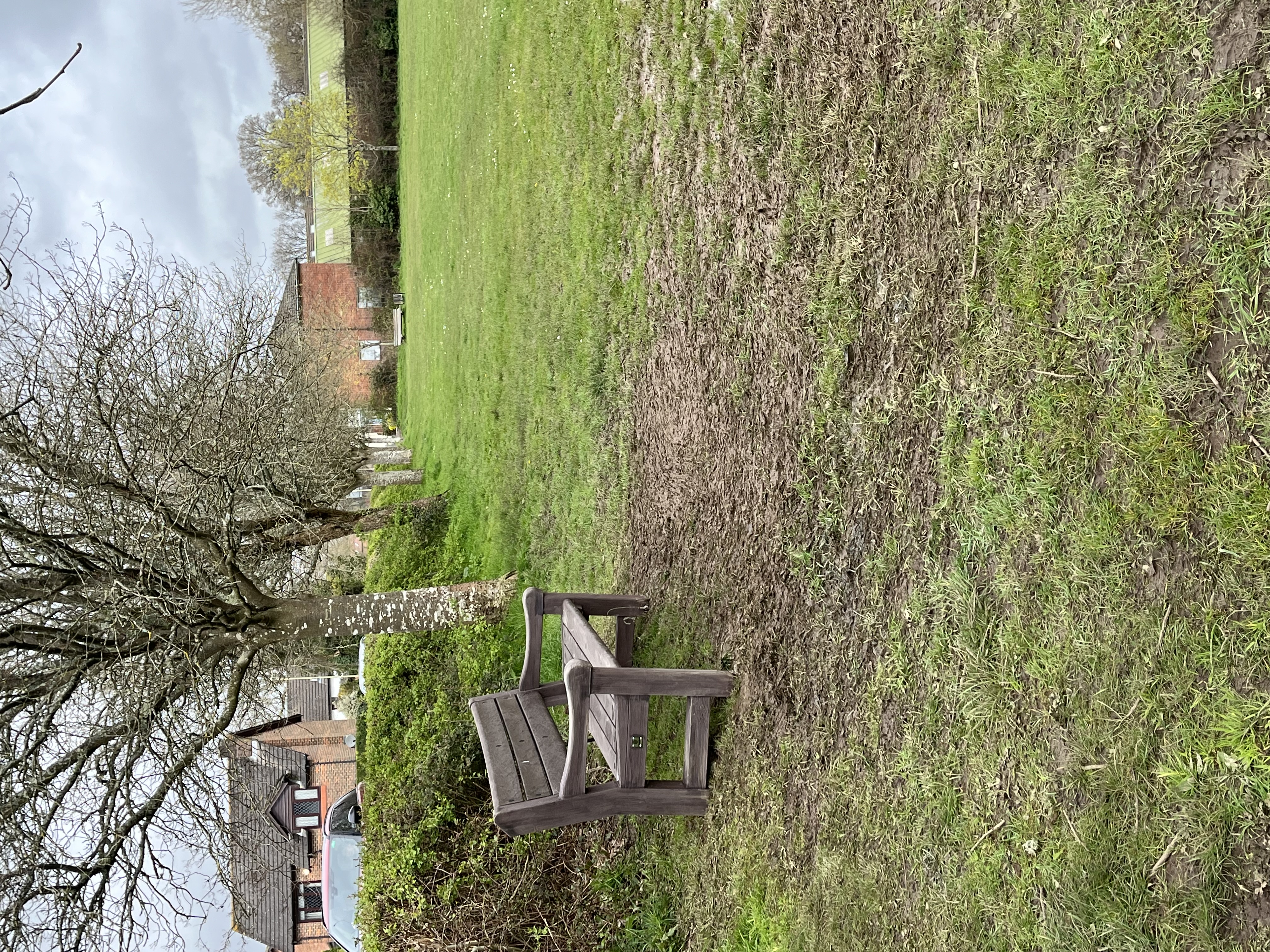 New bench at West Liss Recreation Ground