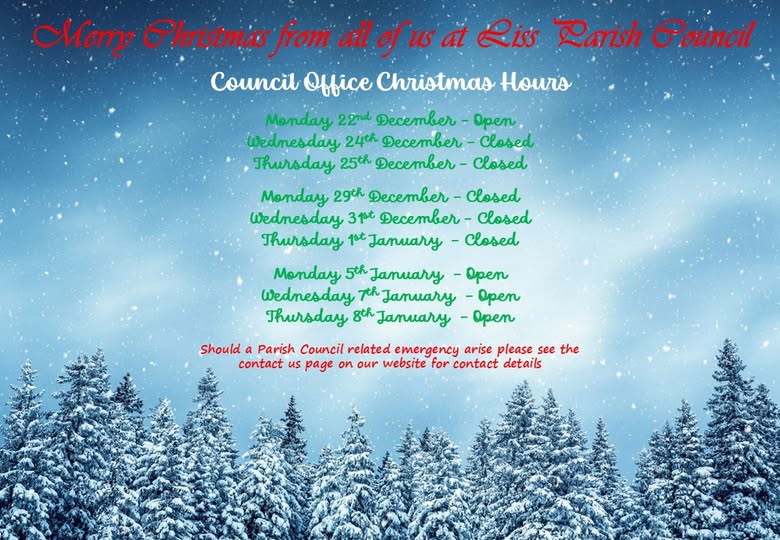 Council Office Christmas Hours